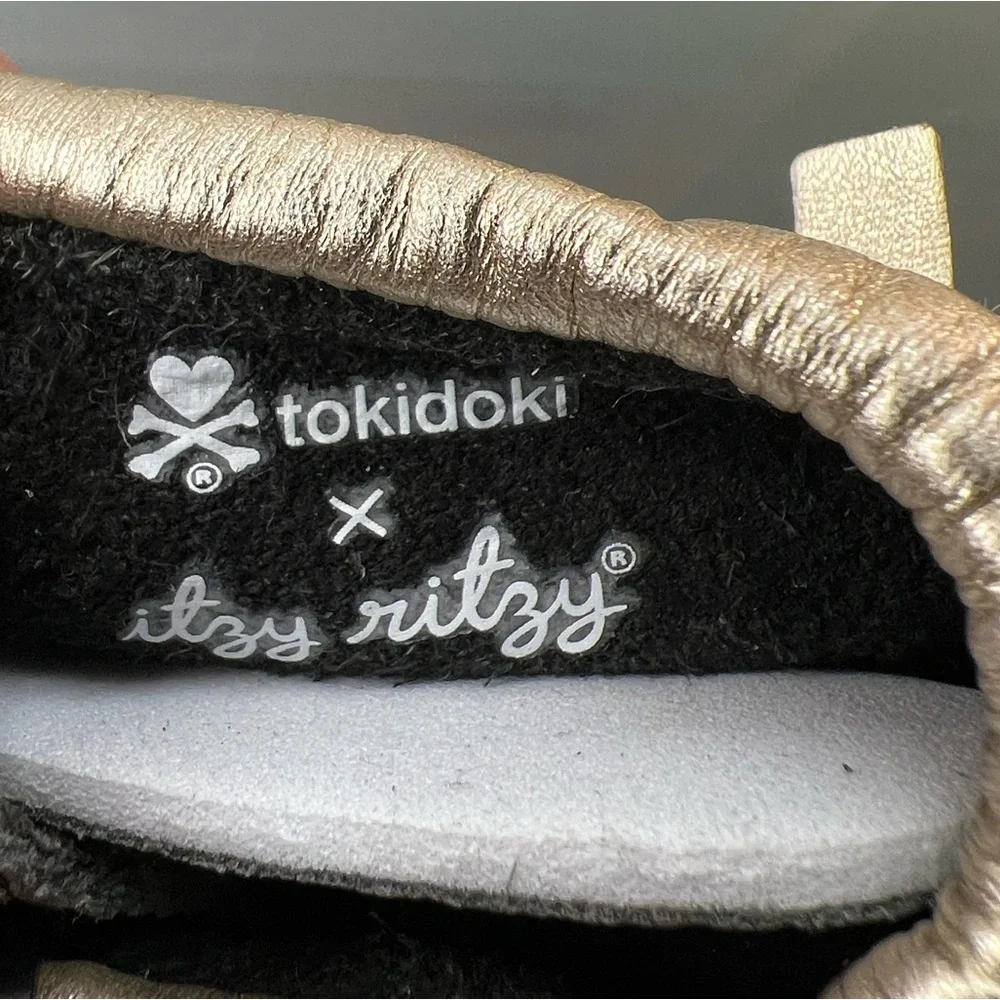 ☠️💛New Itzy Ritzy+Tokidoki Moc Happens Hearts & Cross Bones Baby Moccasins/Shoes - Picture 15 of 17